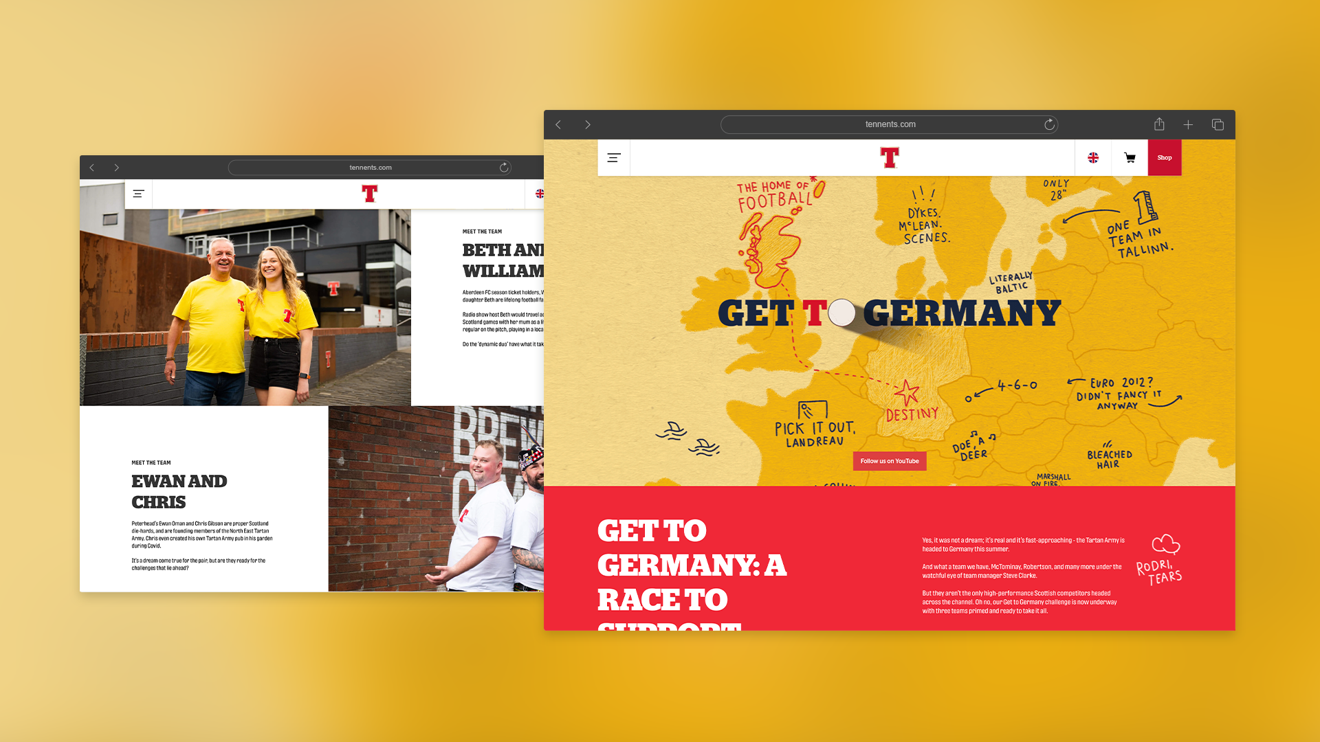 Get Tae Germany - Promotional pages integrated with Klayvio CRM created via the CMS.