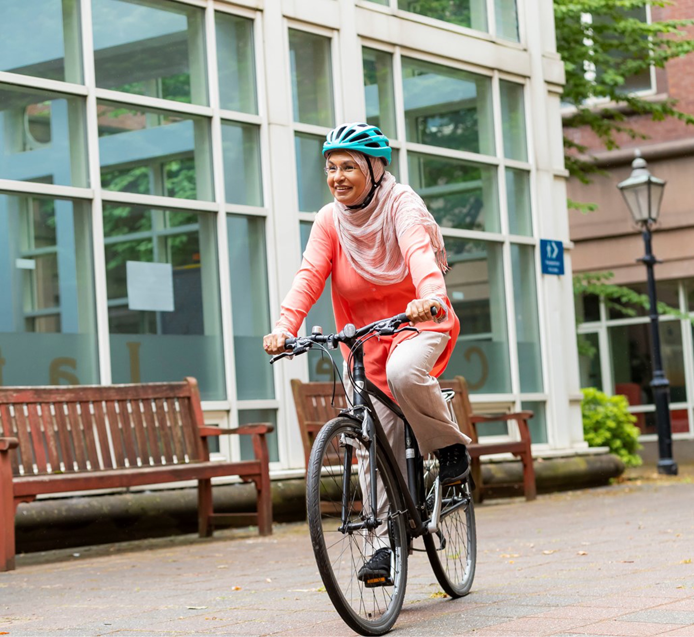 Cycling Friendly Woman Cycling
